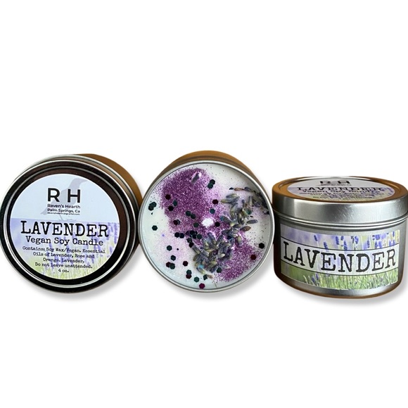 Relaxing LAVENDER Candle - Picture 2 of 4